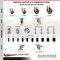Service Caster 3 Inch 316SS High Temp Glass Filled Nylon 1-7/8 Inch Stem Caster Set Lock Brake SCC-SS316TTLEX20S314-GFNSHT-178-4 - alternate 3